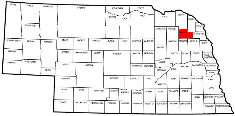 Wayne County Map