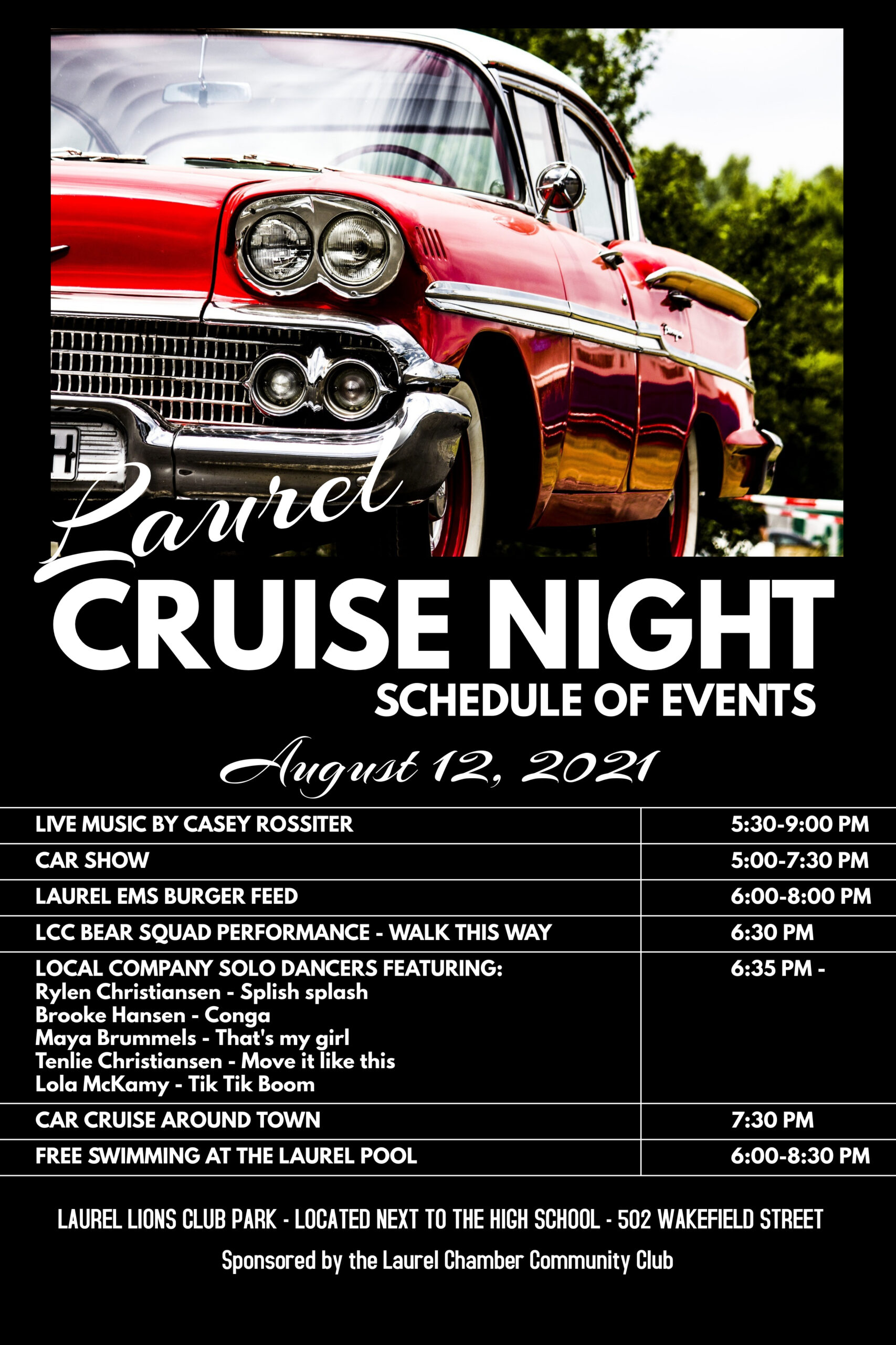 cruise night schedule